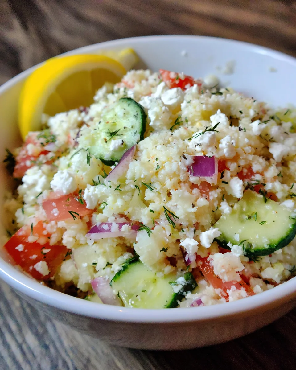 Keto Greek Cauliflower Rice: Delight in Healthy Flavor!