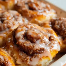 Peach Cobbler Cinnamon Rolls