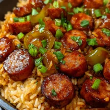 One Pan Sweet Tangy BBQ Sausage