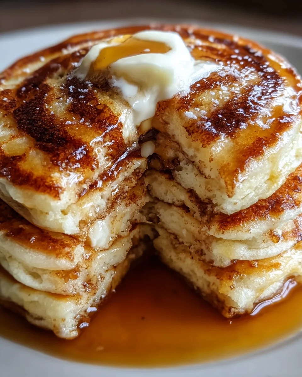Cinnamon Swirl Ricotta Pancakes