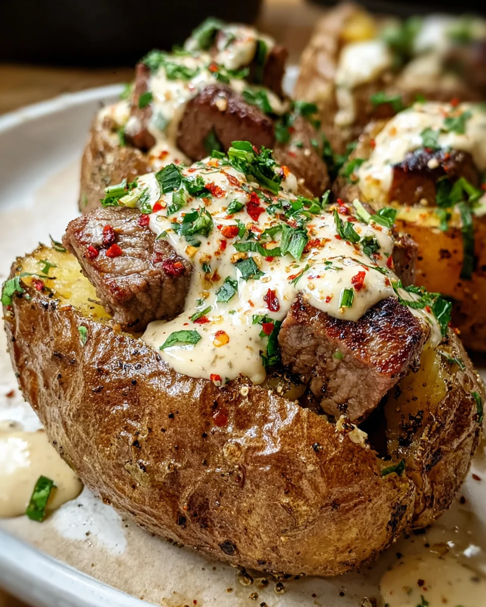 Loaded Baked Potato Steak Bites