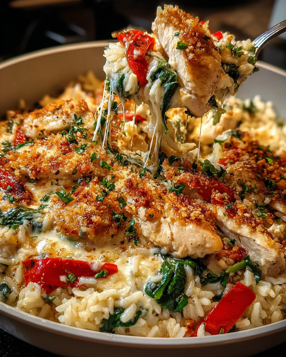 Chicken Rice Feta Casserole