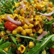 Charred Corn and Arugula Salad
