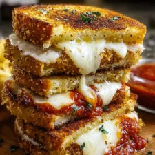 Lazy Chicken Parmesan Grilled Cheese