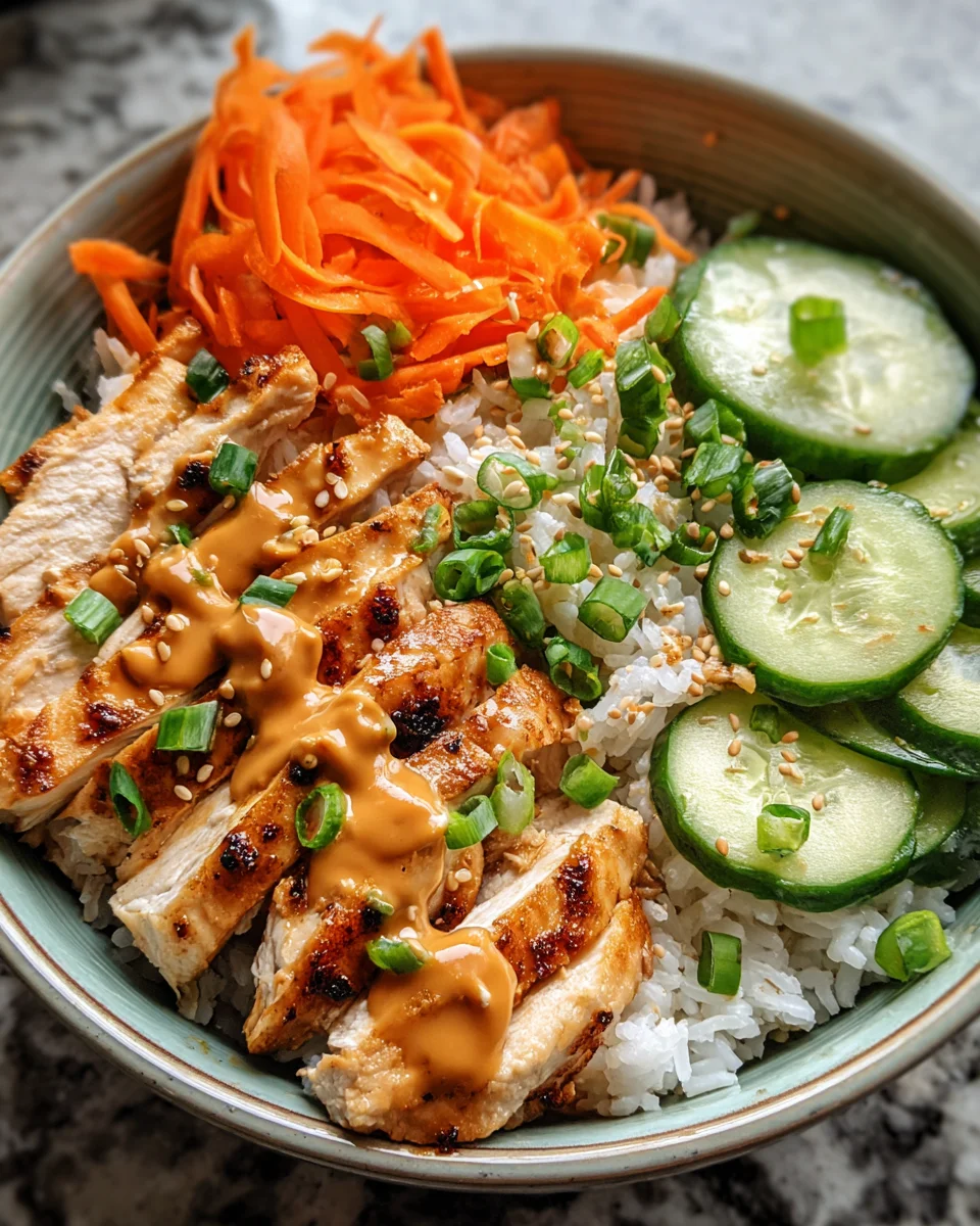 Thai Peanut Chicken Buddha Bowl