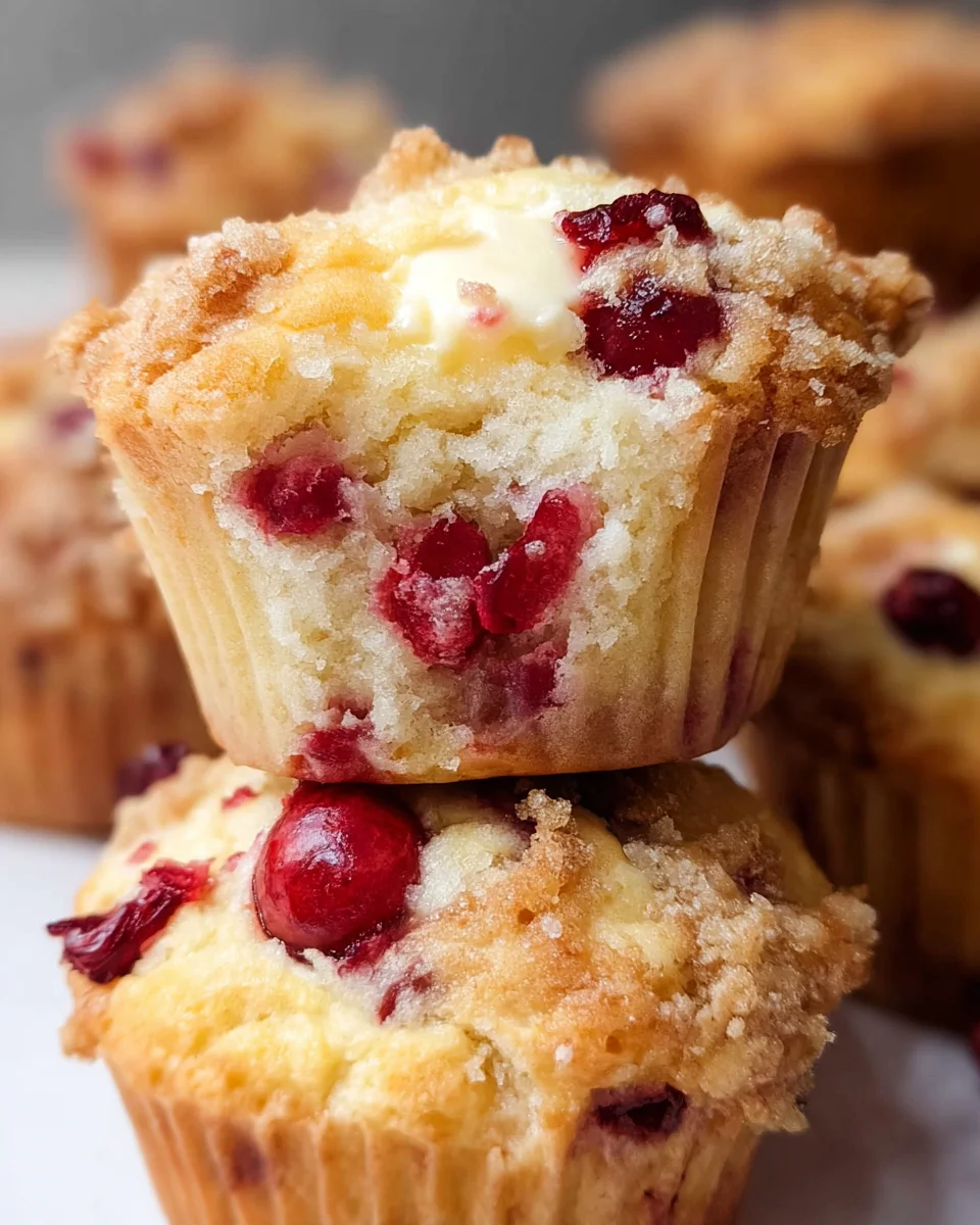Cranberry Cream Cheese Muffins