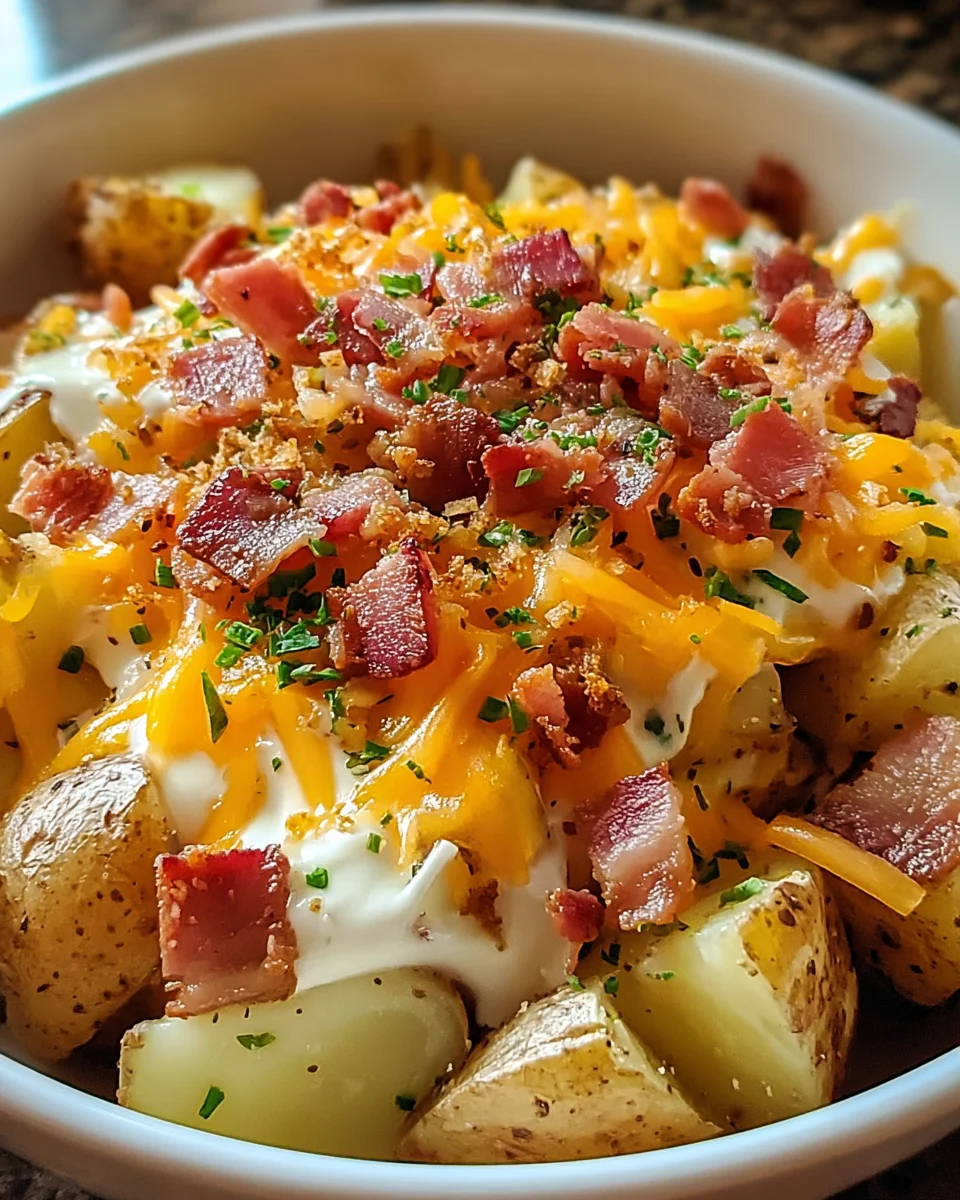 Crockpot Loaded Potatoes