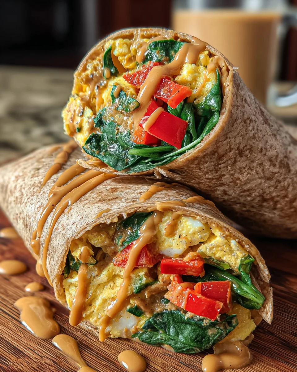 Protein Peanut Butter Breakfast Burrito