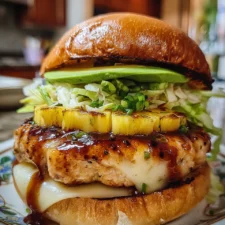 Tropical Hawaiian Chicken Burger
