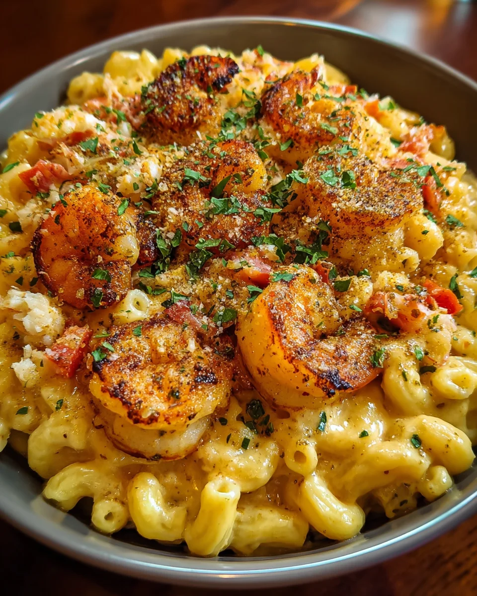 Cajun Shrimp Crab Mac Cheese