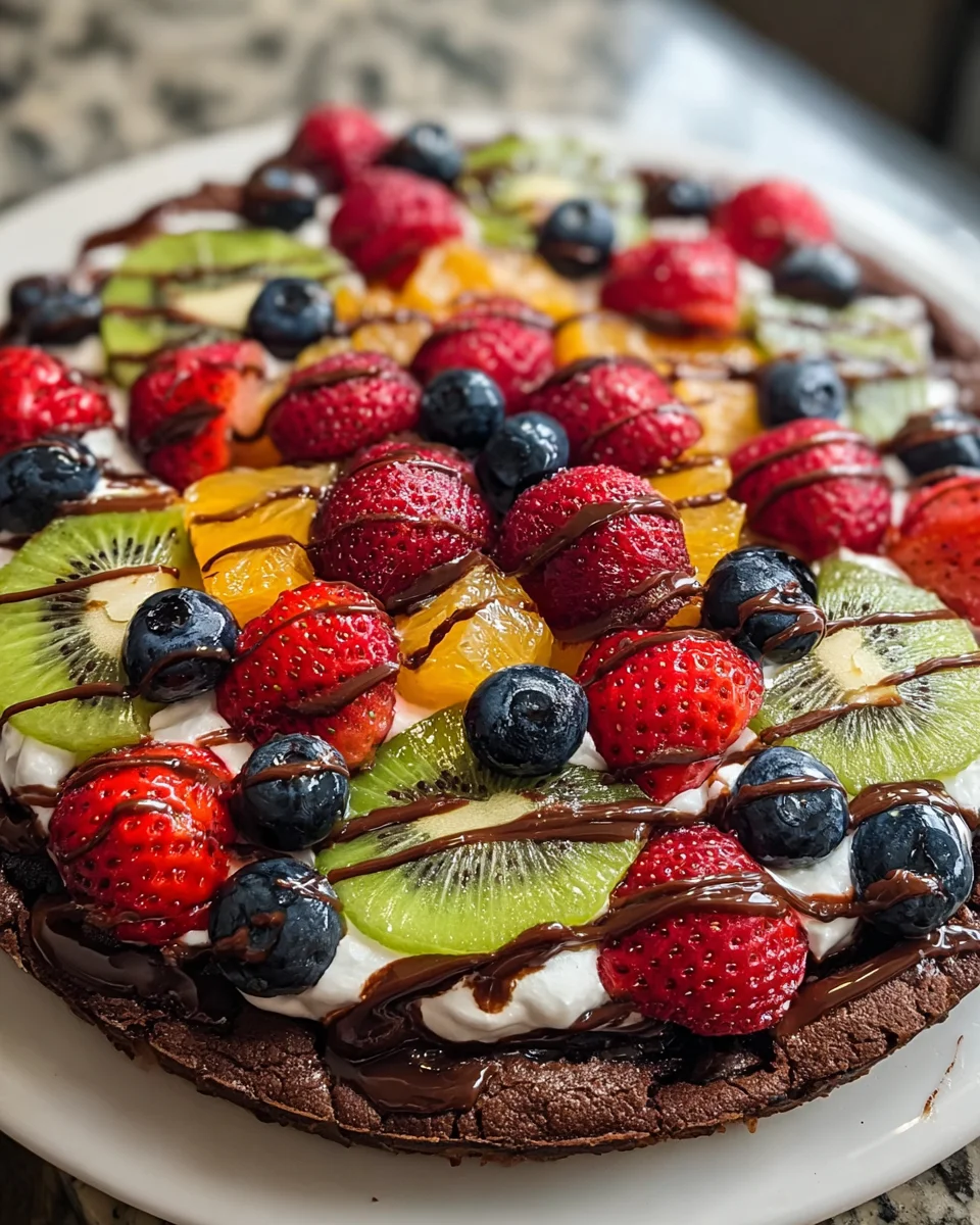 Brownie Fruit Pizza