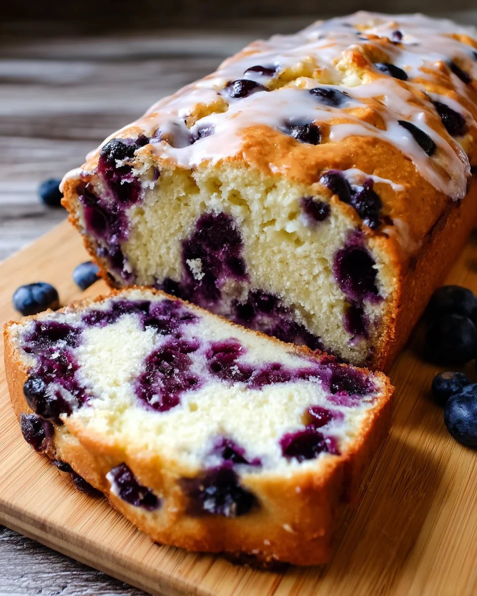 Blueberry Cream Cheese Bread