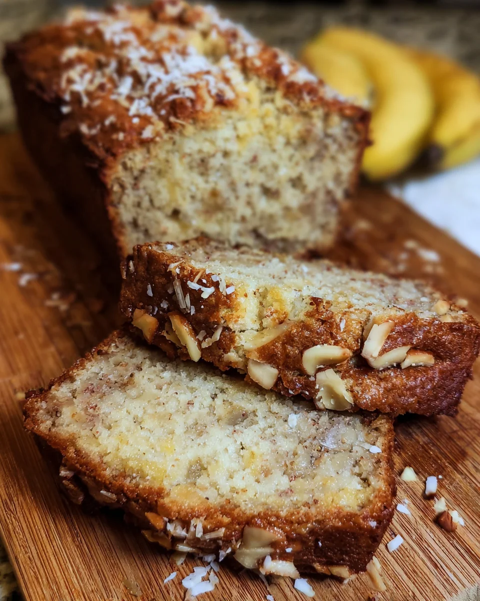 Hawaiian Sourdough Banana Bread