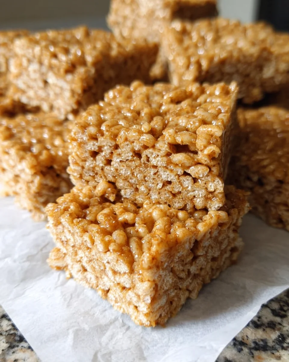 Gingerbread Rice Krispie Treats