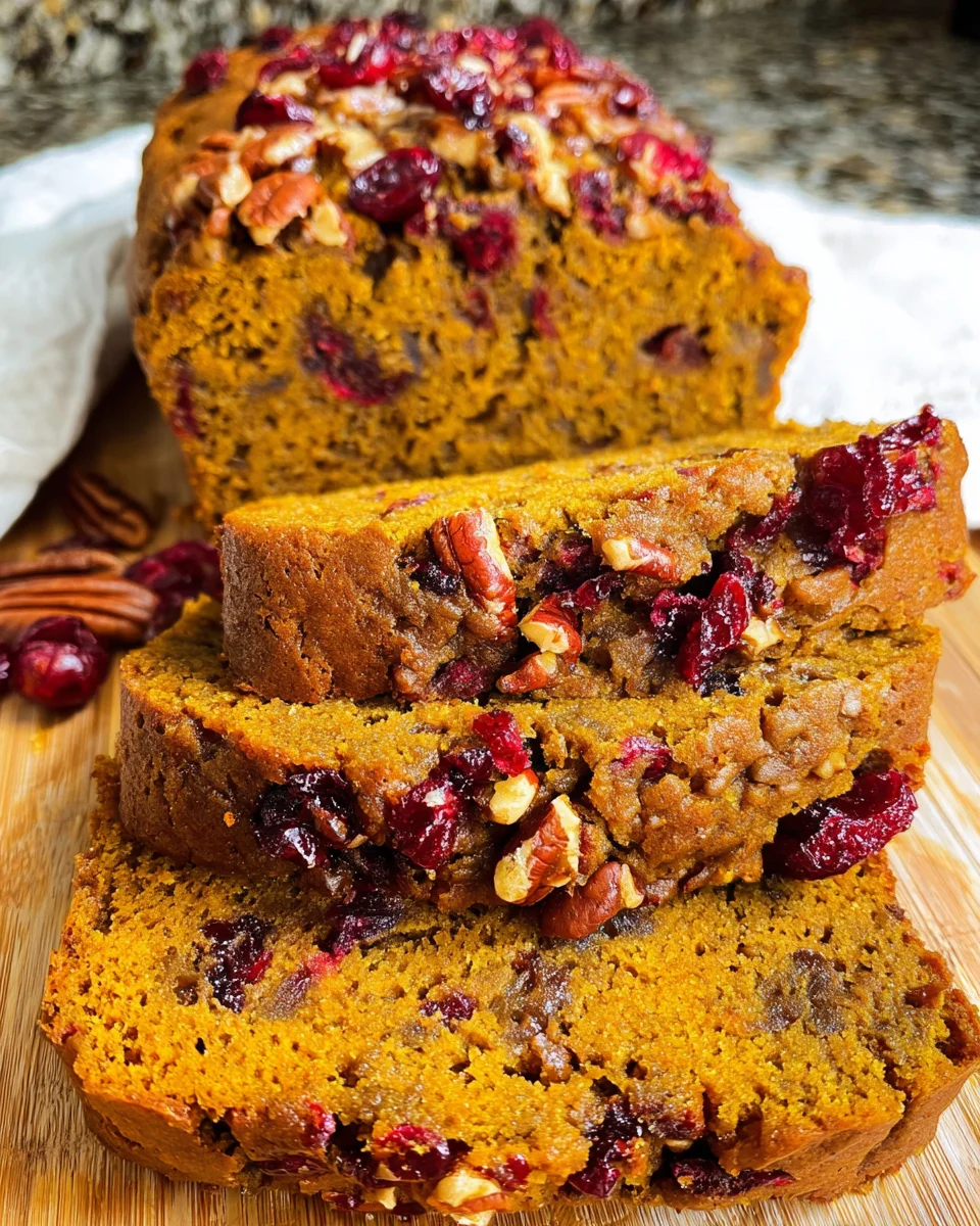 Cranberry Pecan Pumpkin Bread
