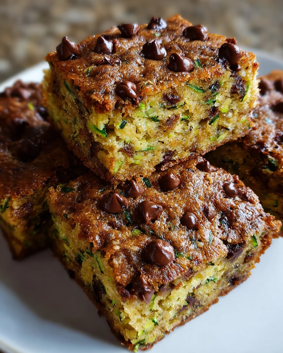 Chocolate Chip Zucchini Bars