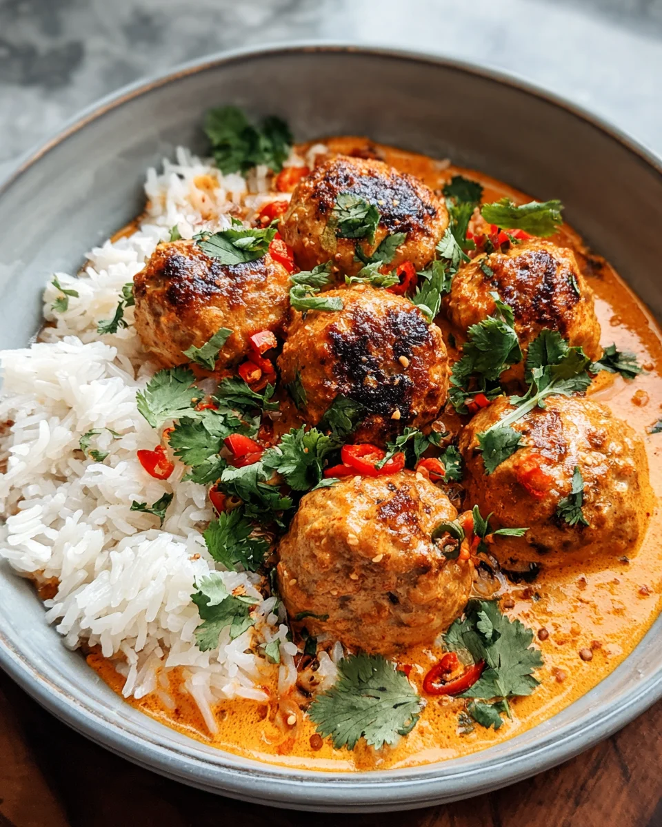 Thai Coconut Curry Meatballs