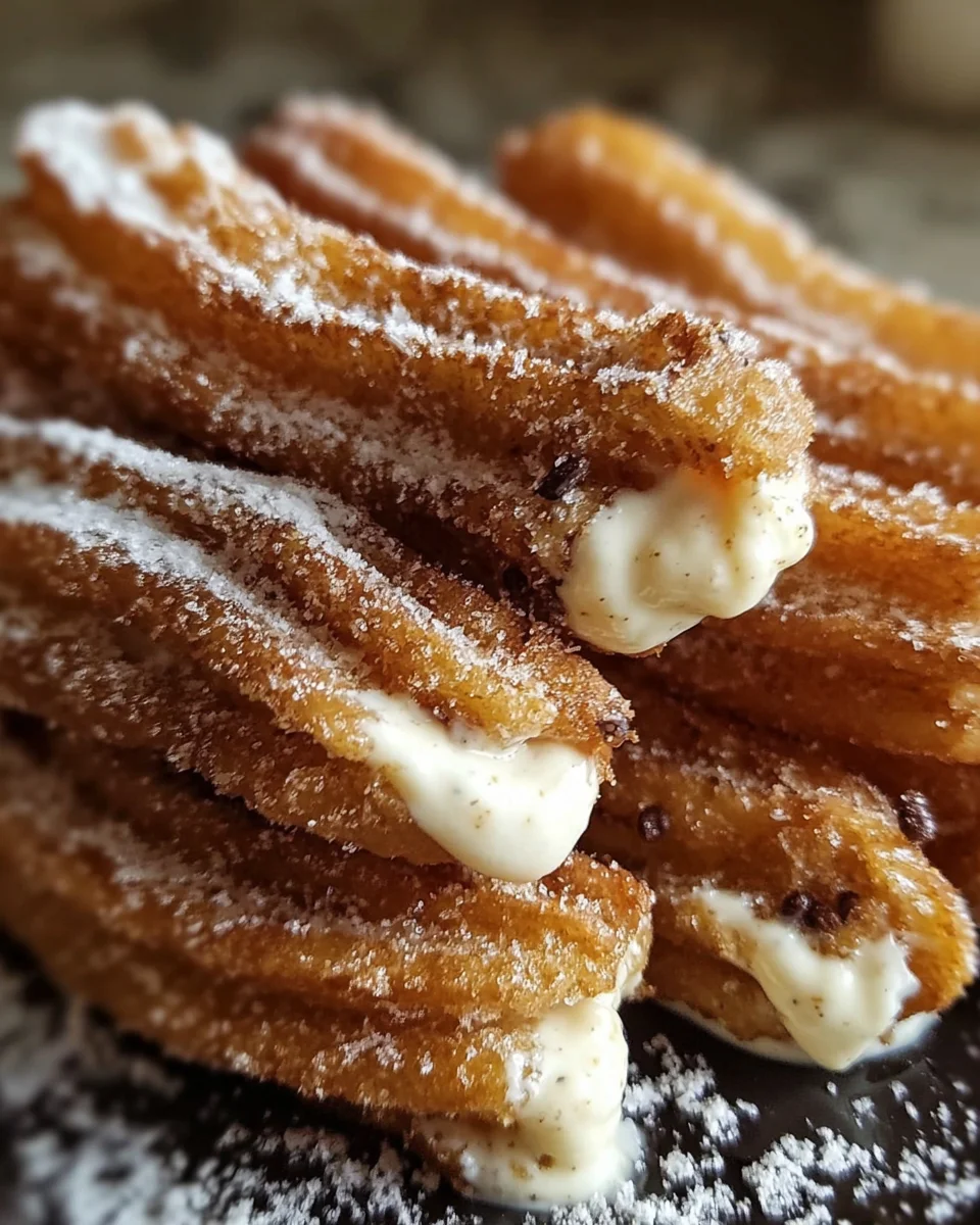 Cookie Dough Cheesecake-Stuffed Churros