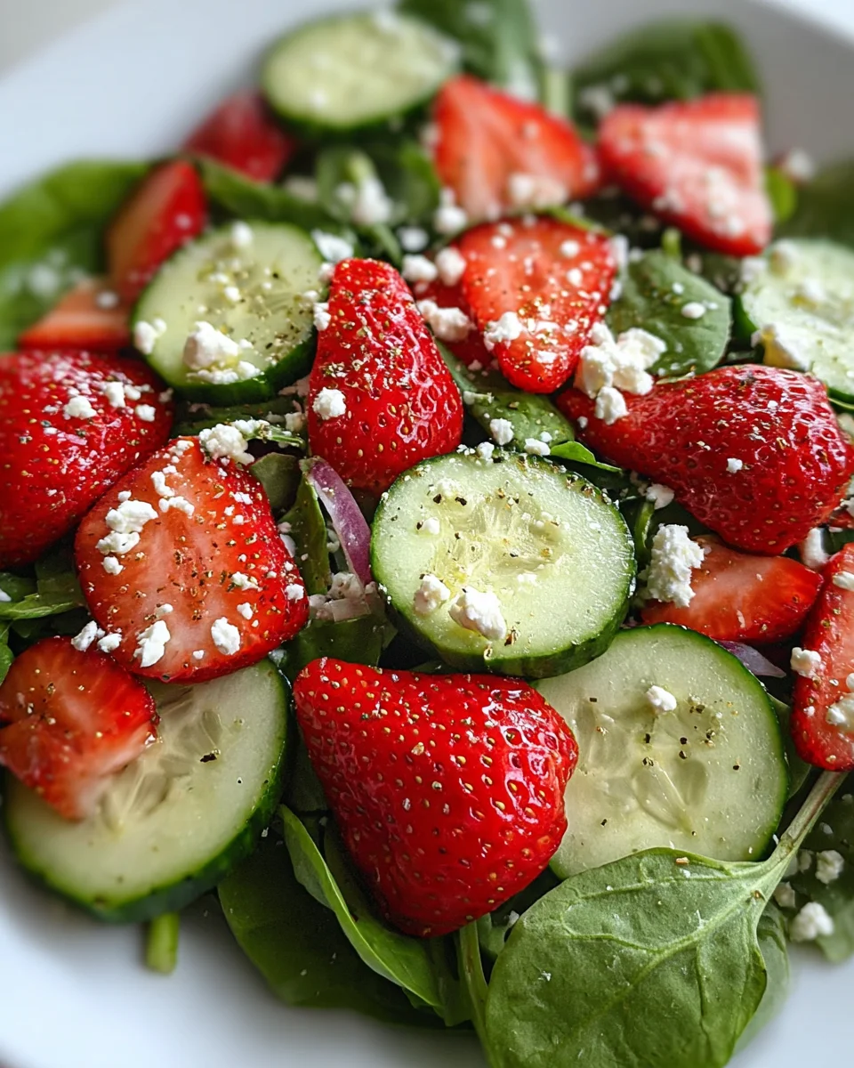 Cucumber Strawberry Salad