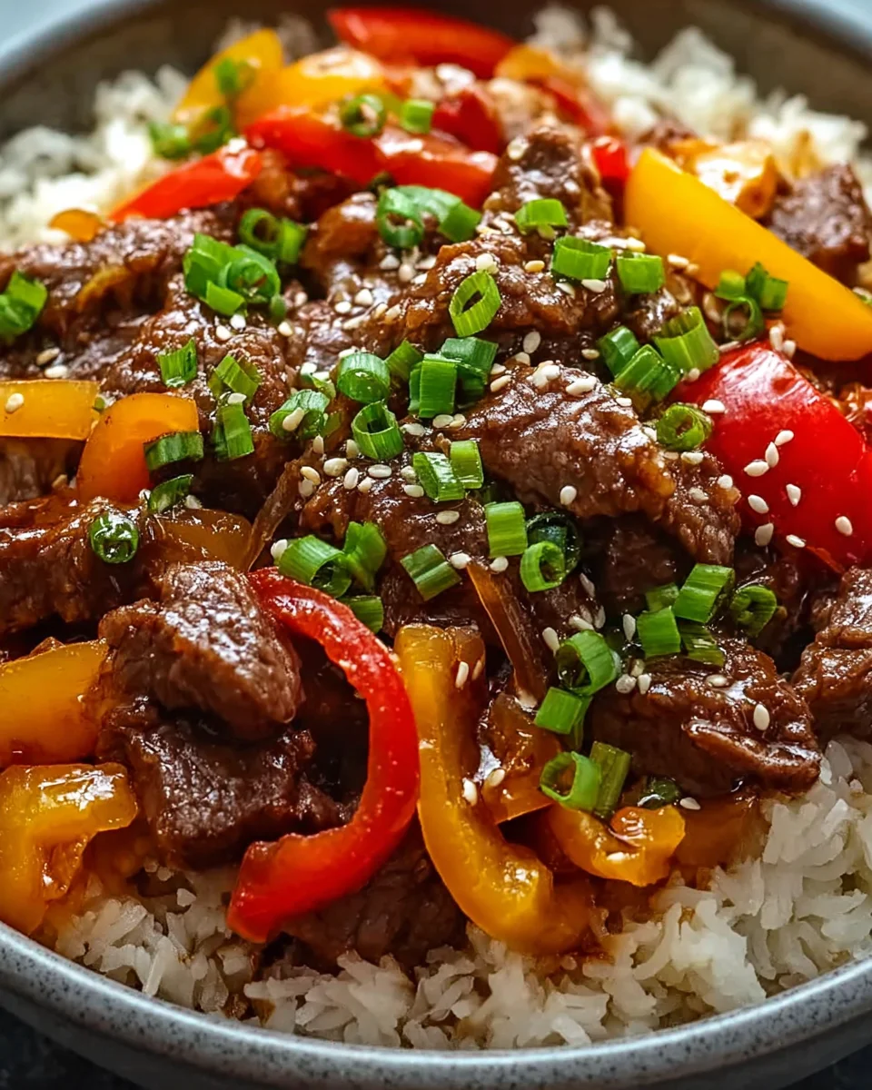 Beef Pepper Rice Bowl