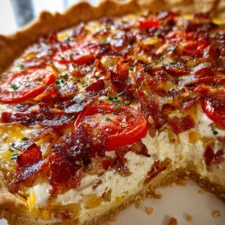 Bacon Onion Tomato Pie