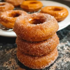 Pumpkin Spice Frosted Donuts