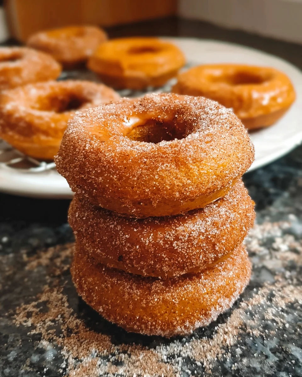 Pumpkin Spice Frosted Donuts