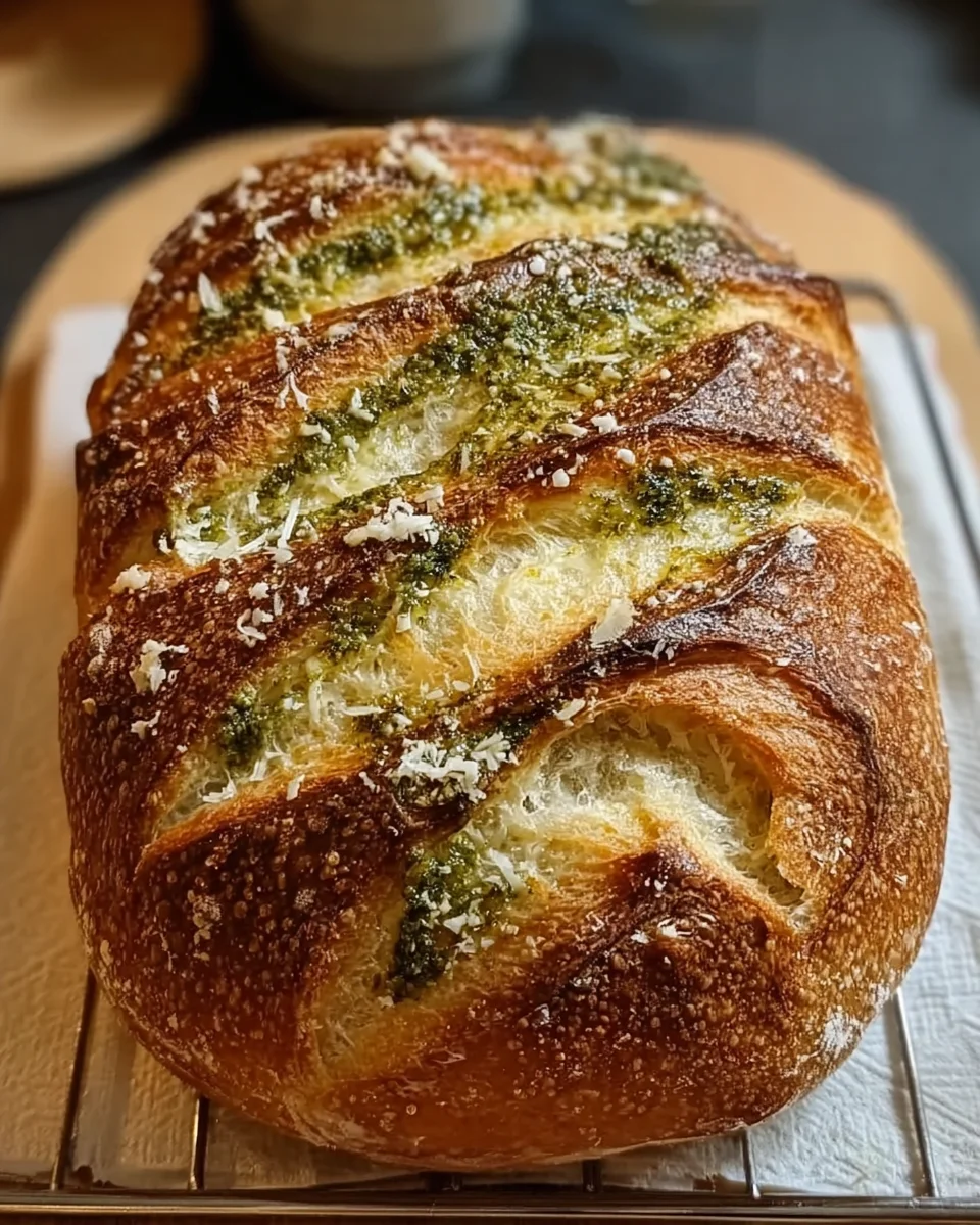 Pesto Parmesan Sourdough