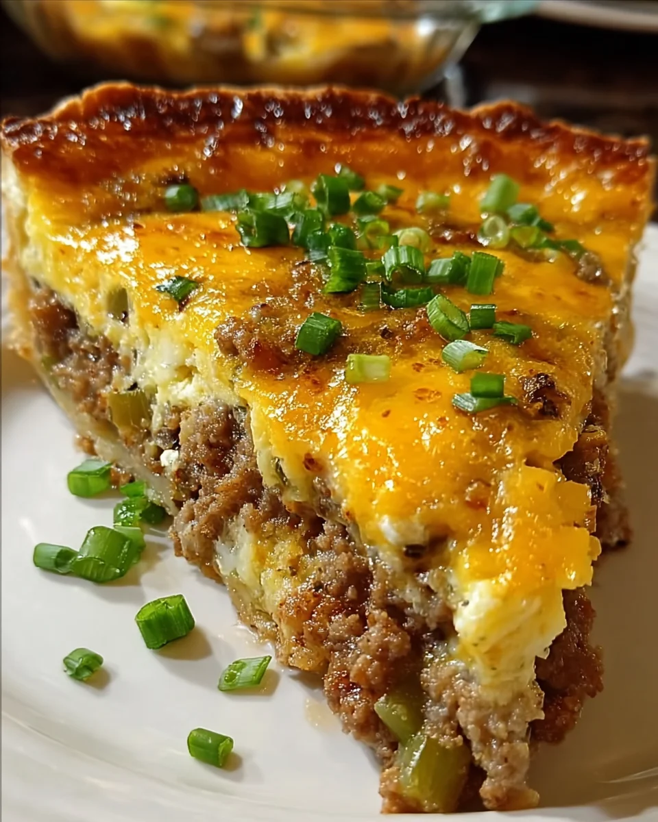 Monterey Sausage Pie Layers