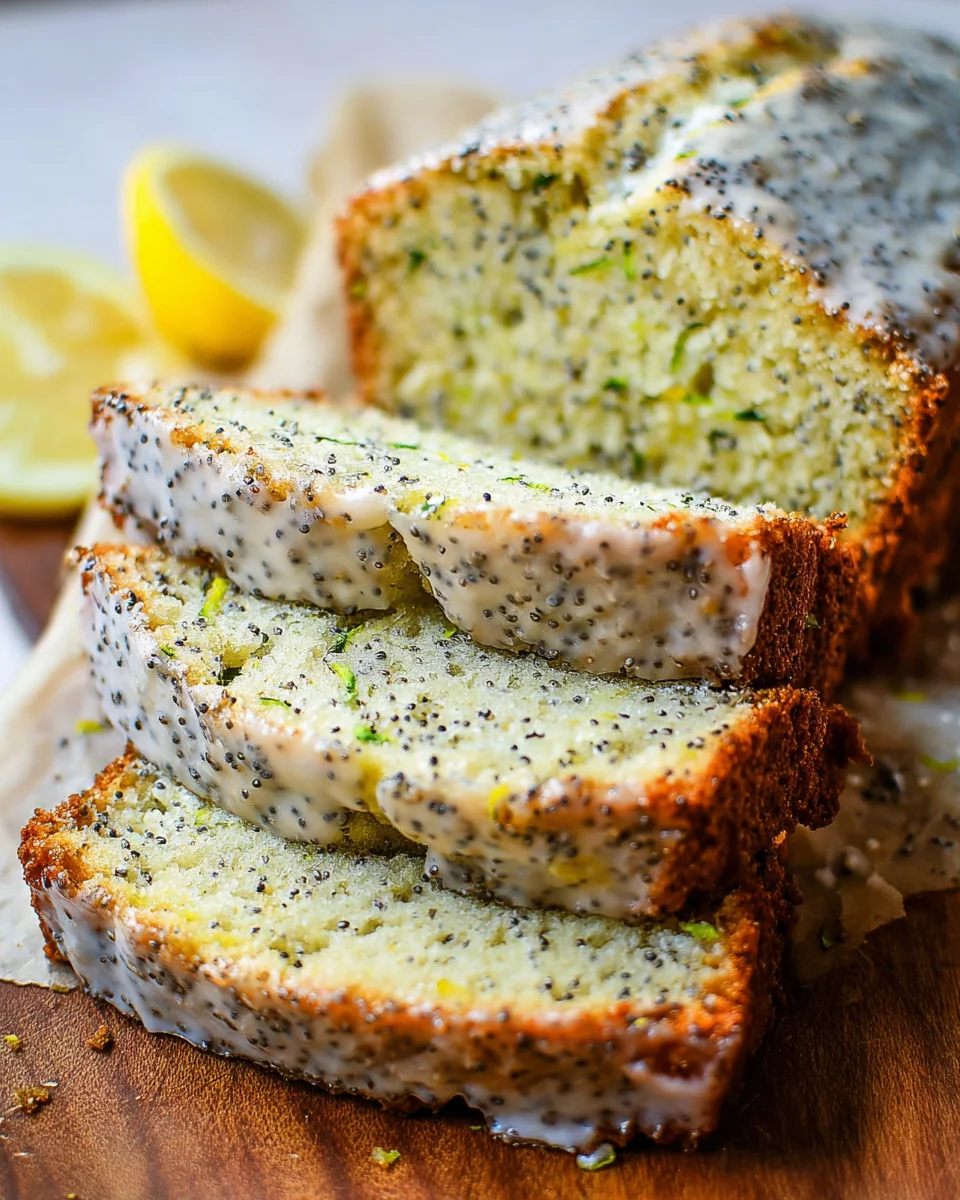 Lemon Poppy Seed Zucchini Bread