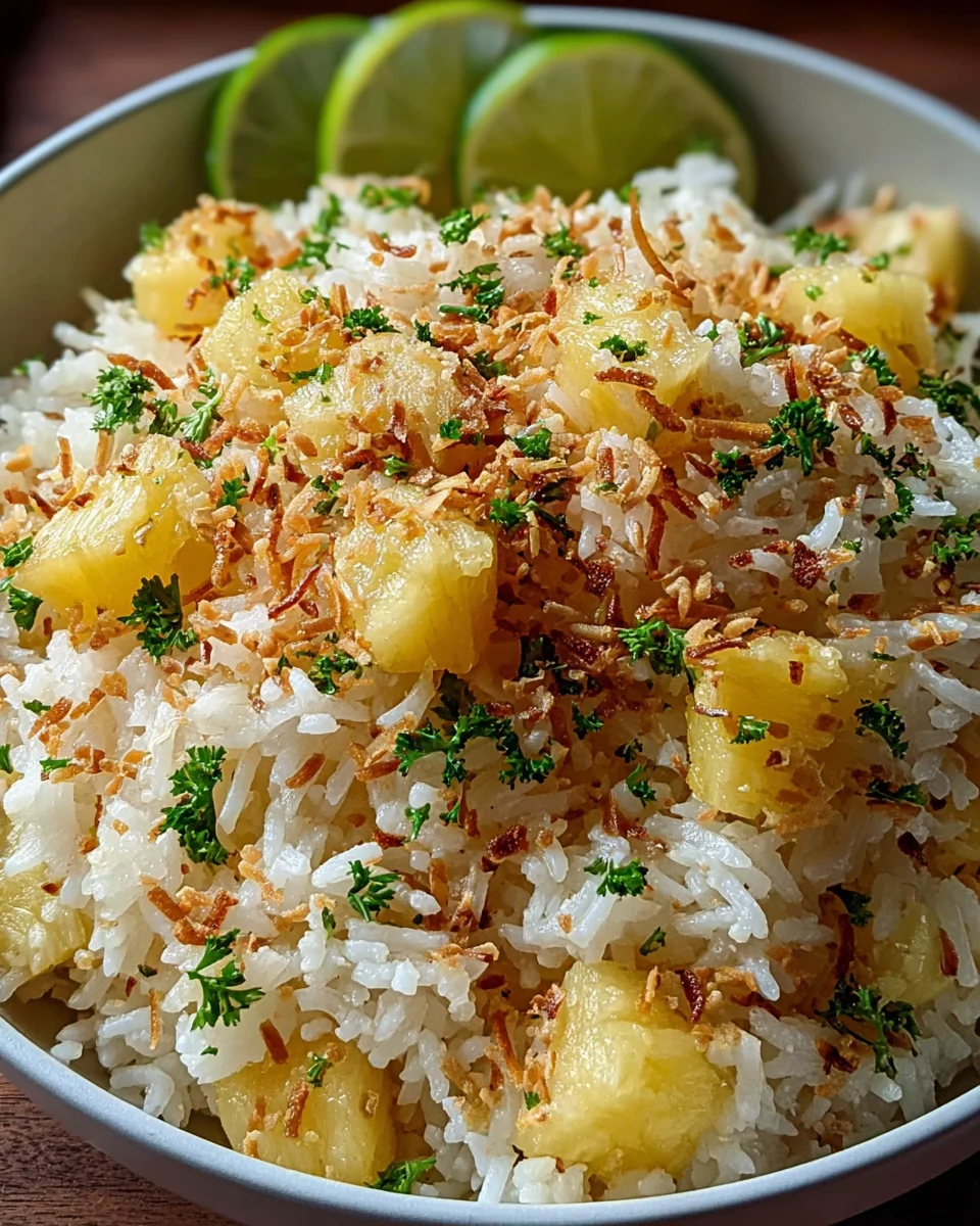 Tropical Coconut Pineapple Rice