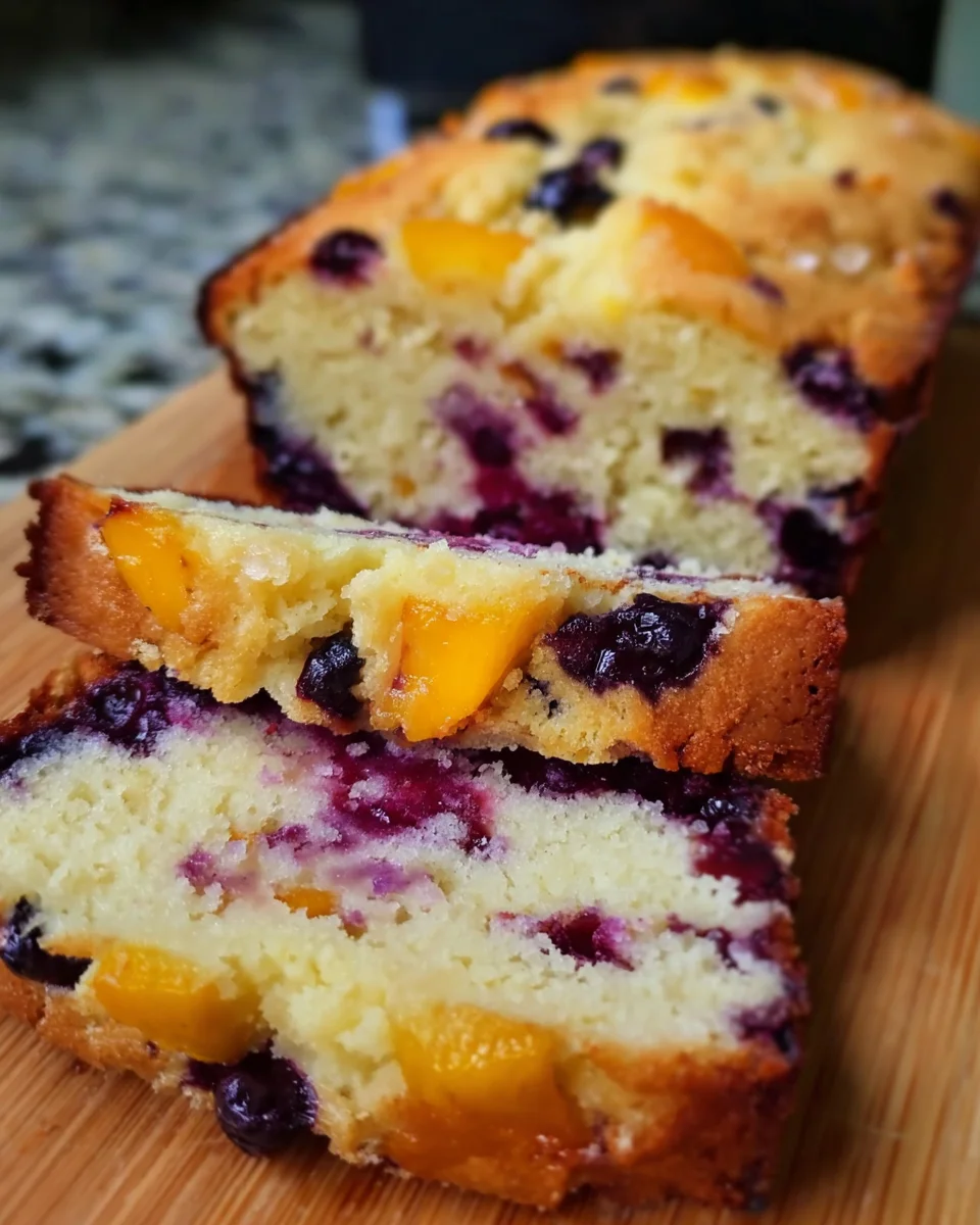 Blueberry Peach Bread