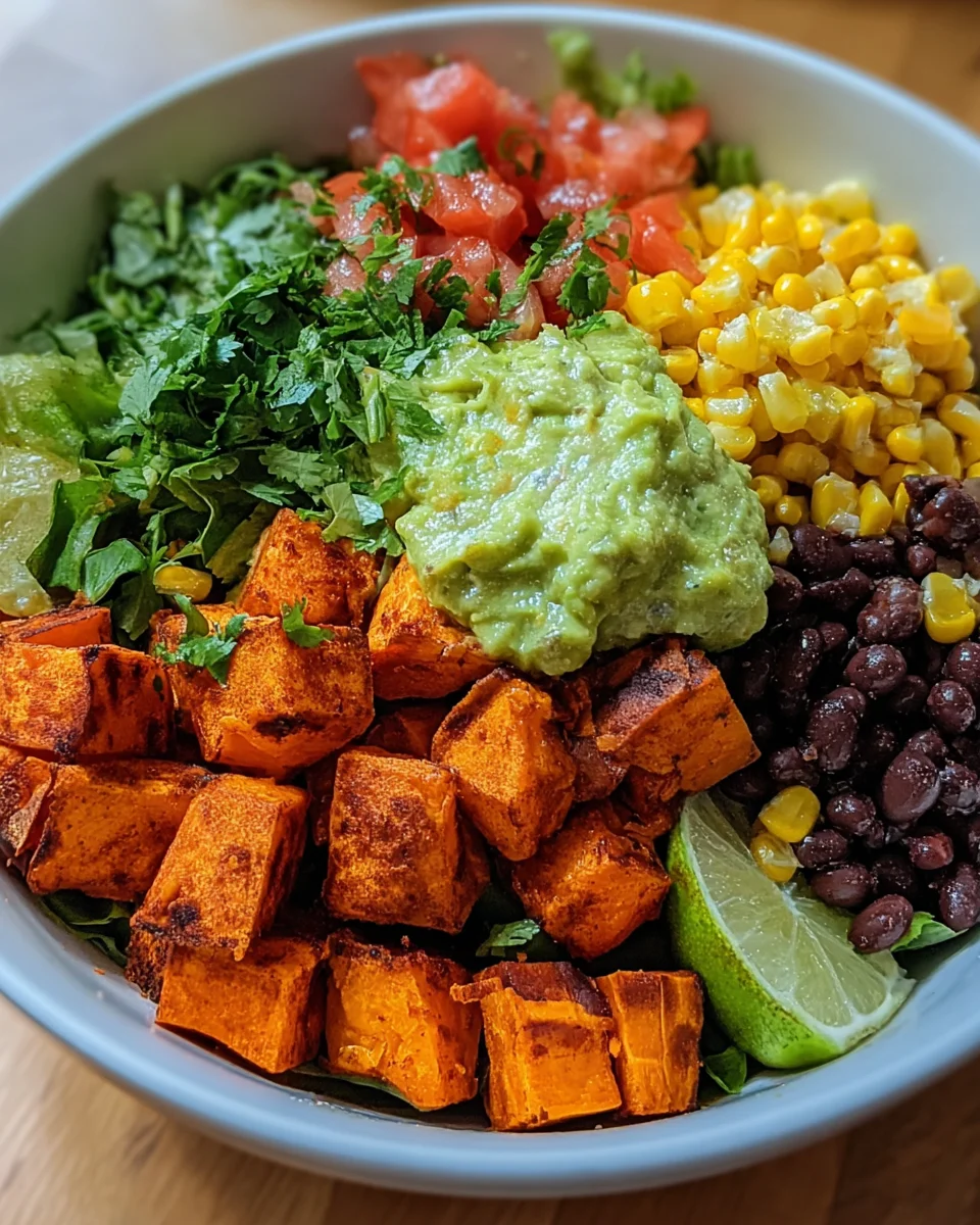 Healthy Sweet Potato Burrito Bowl