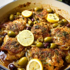 Mediterranean Chicken Recipe with Lemons & Olives