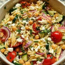Herby Chickpea and Feta Pasta Salad