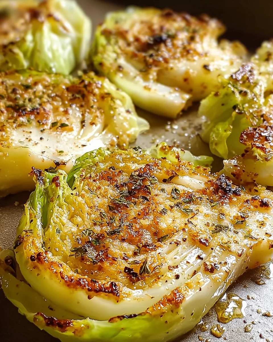 Parmesan Cabbage Steaks