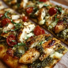 Pesto Chicken Flatbread