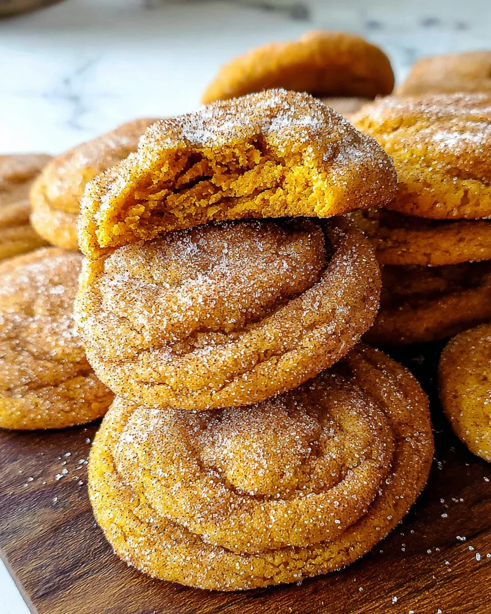 Snickerdoodle Pumpkin Cookies