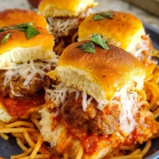 Spaghetti and Meatball Sliders