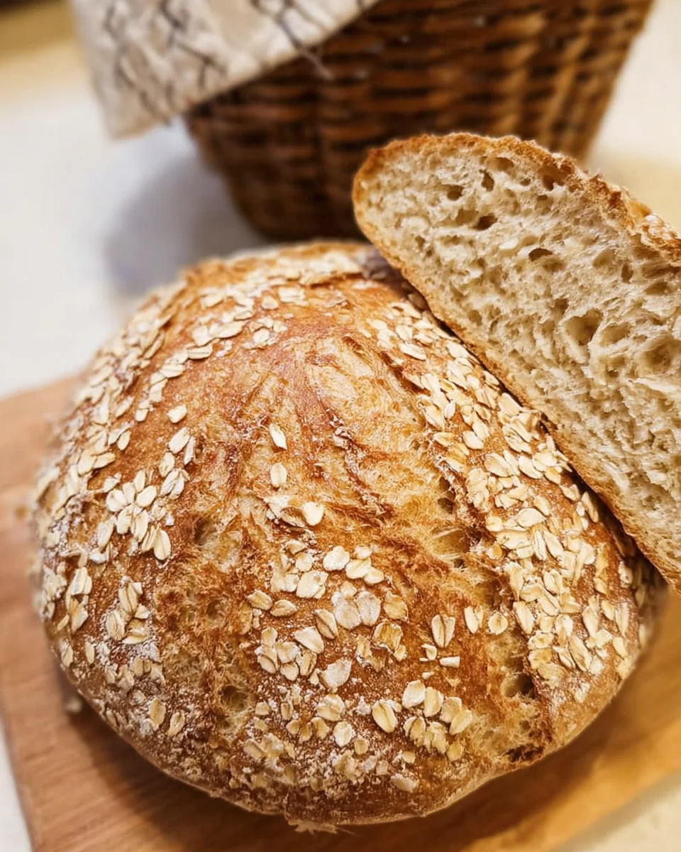 Honey Oat Sourdough Bread