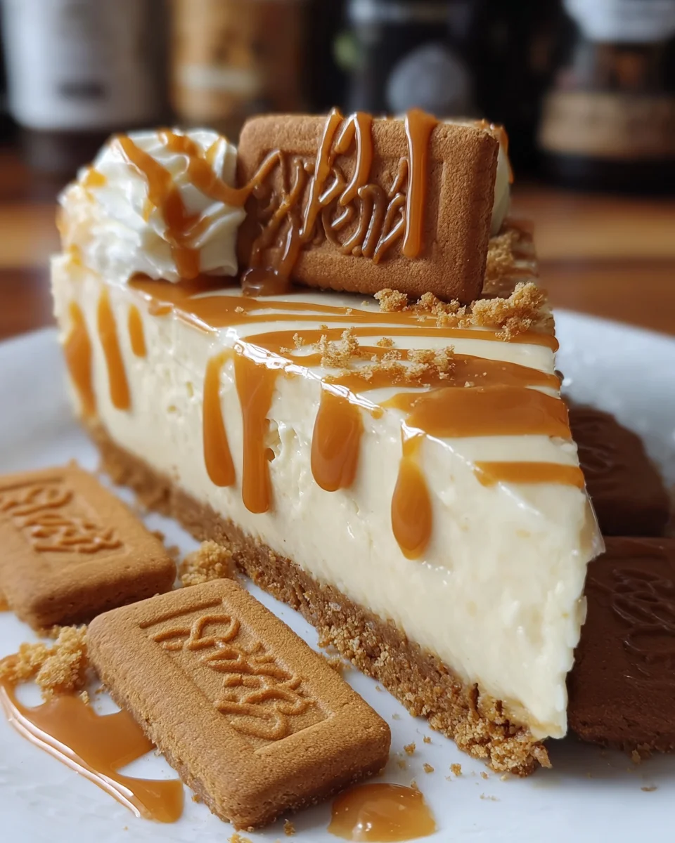 No-Bake Biscoff Cheesecake