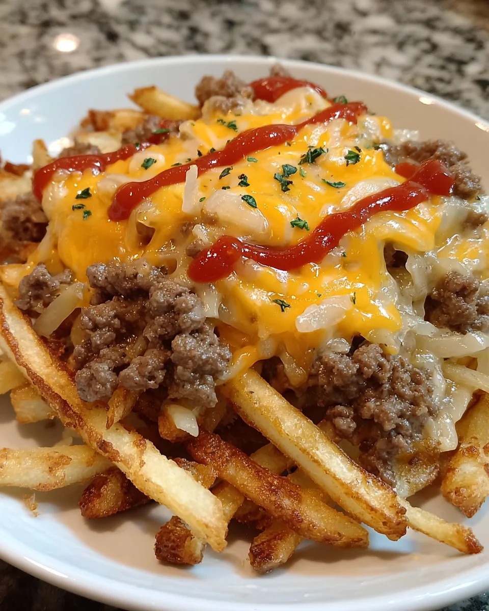 Cheeseburger French Fry Casserole