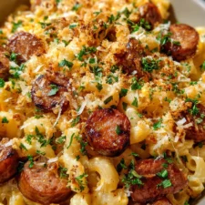 Cajun Mac Cheese Andouille Sausage
