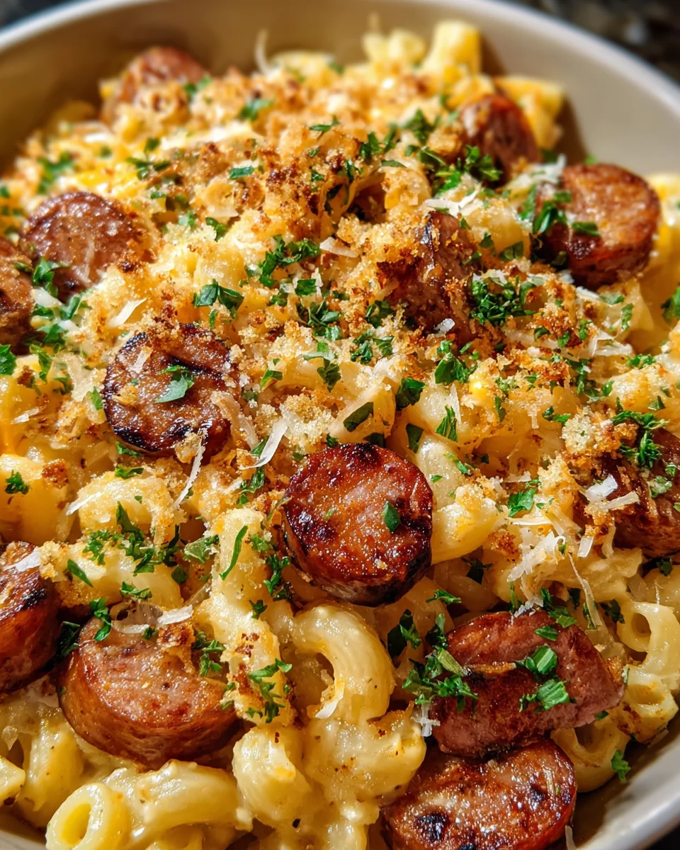 Cajun Mac Cheese Andouille Sausage
