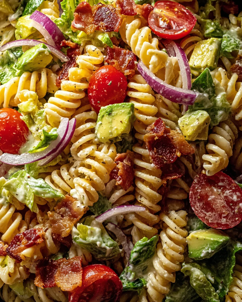 BLT Pasta Avocado Ranch