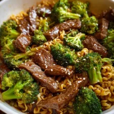 Beef and Broccoli Ramen Stir Fry