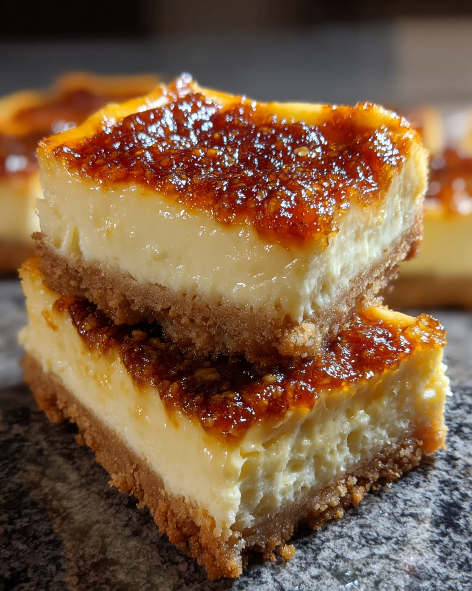 Crème Brûlée Cheesecake Bars