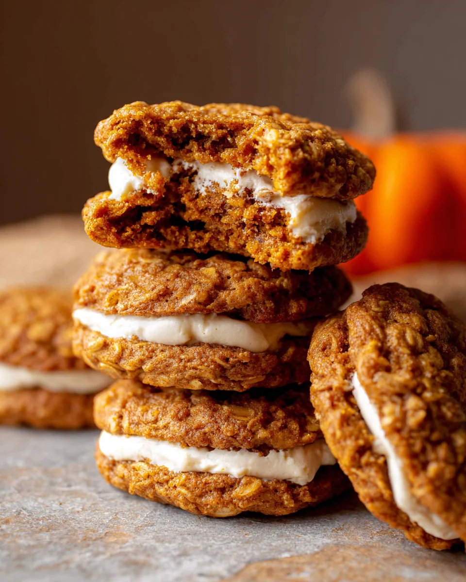 Pumpkin Oatmeal Cream Pies