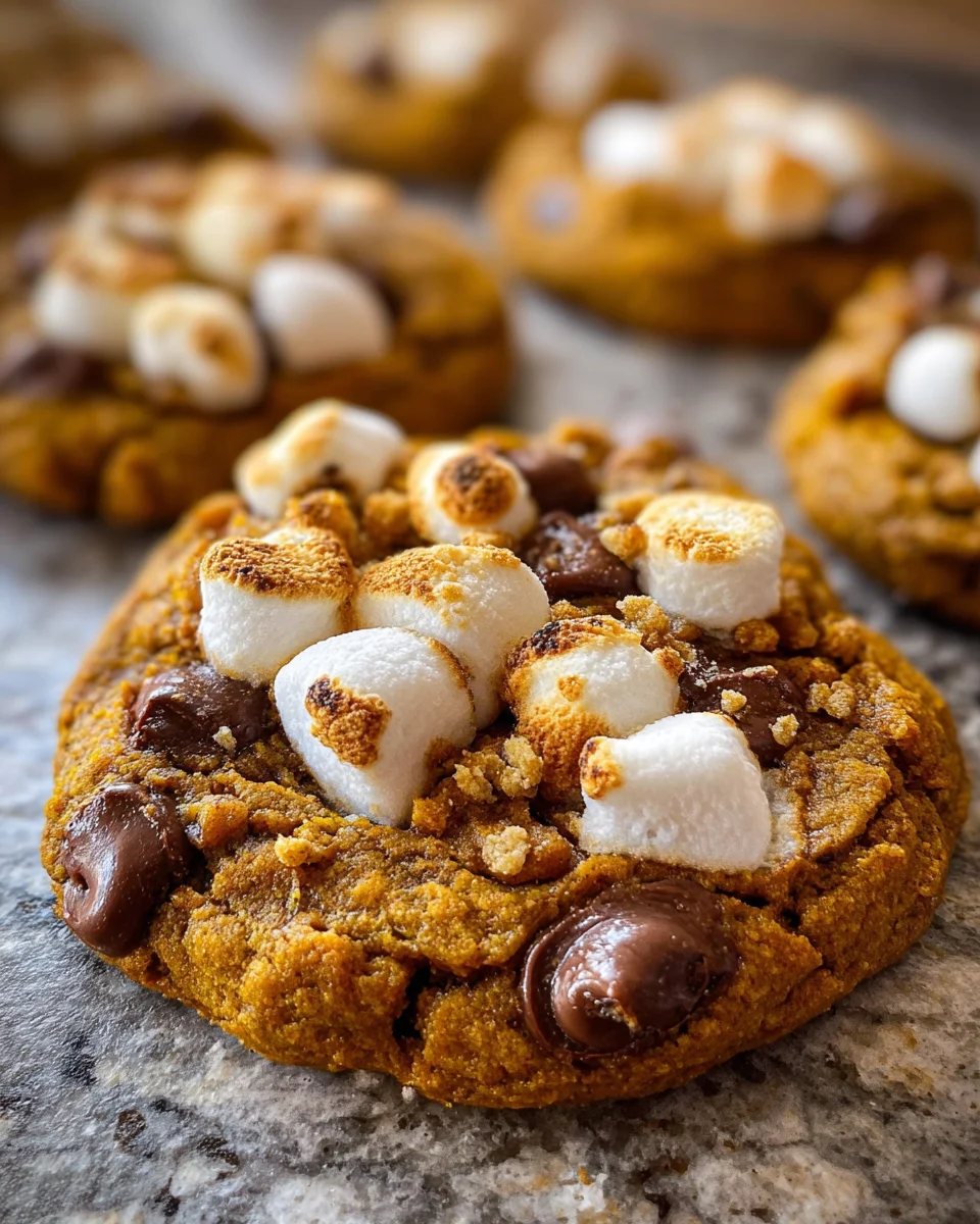 Pumpkin S’mores Cookies