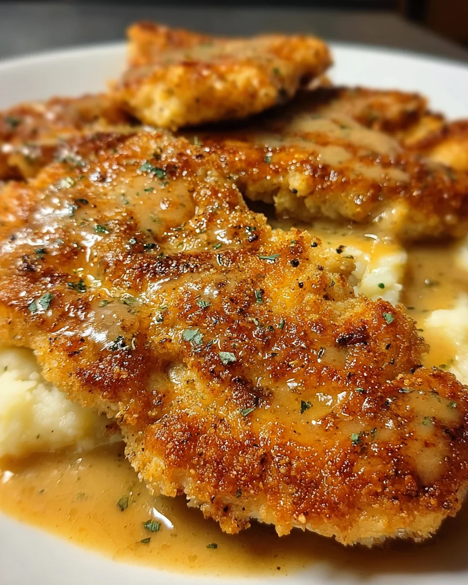 Creamy Pan Fried Chicken
